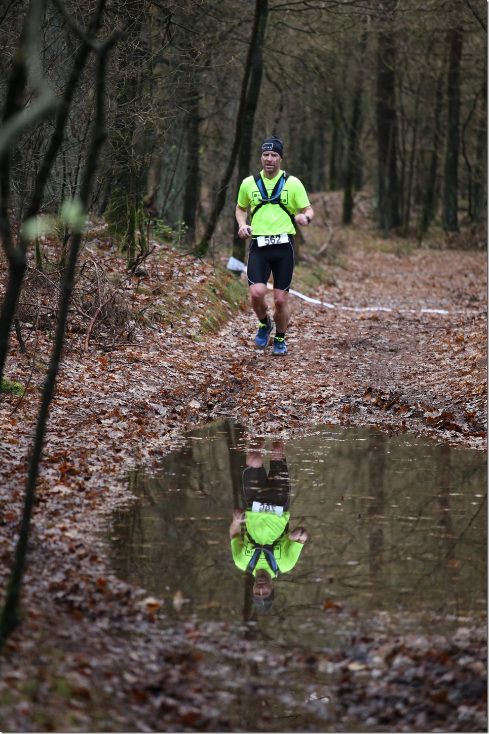 Diever Bos Cross Marathon Plas Spiegelbeeld